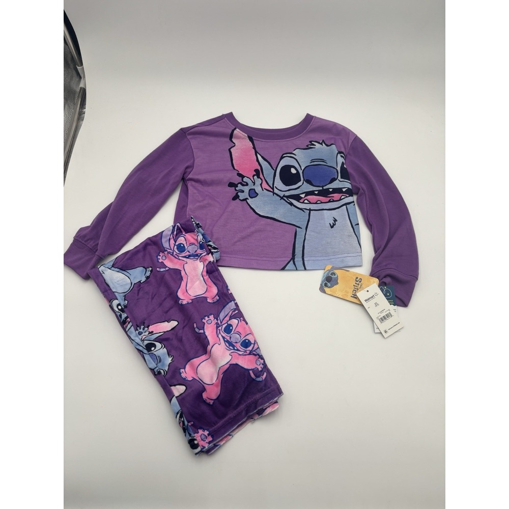 Disney Stitch Pj Set Size 4/5 XS